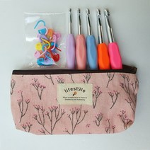 굵은코바늘 5개/코바늘10mm/코바늘9mm/코바늘8mm/코바늘7mm/코바늘6.5mm/목도리뜨기, 5개