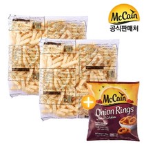 맥케인 감자튀김 크링클컷2kgx2개+증정 어니언링, 2개, 2kg