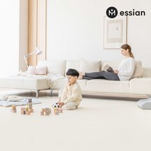 숨쉬는 노틈매트 슈퍼와이드 330x230 / 층간소음 방지 유아 아기 폴더 거실 놀이방 매트, 크림아이보리