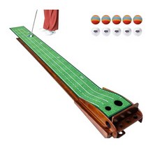 골프 연습 매트 연습 용품 가정용 퍼터 도구 연습장, 3m 연습기  + 볼 10개