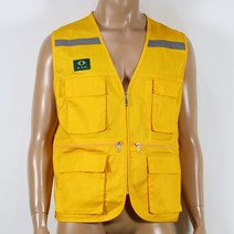 ITR-v3a T/C조끼 노란색 공구조끼 단체조끼제작 팀복, XL
