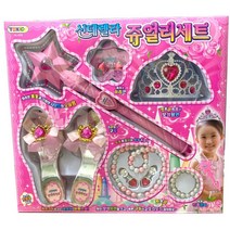 3살여아 왕관 공주구두 보석세트 장난감 생일 아이들 어린이 키즈 집콕 미용실 블링블링 화장놀이 조카 3세