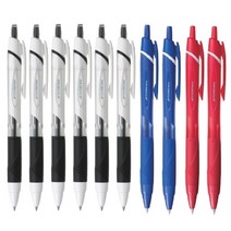 유니 제트스트림 단색 볼펜 혼합색상 10개, SXN-150-05 0.5mm 혼합(흑6청2적2)