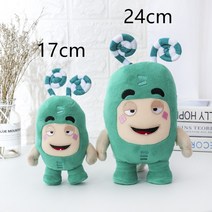 오드봇 이상한 아이들 봉제인형 장난감 버블스 인형, 녹색, 24cmcm