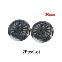바퀴 업그레이드 원격 제어 부품 모터 적합 10254 기차 빌딩 블록 세트 Diy 전원 장난감, [19] 2Pcs 30mm-Wheels