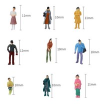 모형 제작 재료 1:100 모형 사람들이 그림을 그렸다 DIY 건축술 건물 철도 배치 플라스틱 Diorama 특성 개/, 02 150 scale
