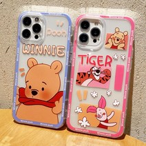 삼성 갤럭시 S22 S21 S20 노트20 울트라 노트10 플러스 귀여운 곰돌이 일러스트 캐릭터 디자인 심플 투명 실리콘 케이스