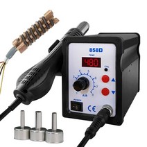 히트건 히팅건 열풍기 hot air gun 858d bga rework 솔더 스테이션 송풍기 헤어 드라이어 헤어 드라이어 납땜 히트 건 220v 110v for smd smt, 협력사, 110v 미국 플러그, 858d a2