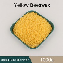 밀랍초 천연 기도 초1000g 무연 양초 왁스 간장 도매 만들기 용품 밀랍 DIY 아로마 테라피 심지 홈 데, 09 1000g-Yellow Beeswax