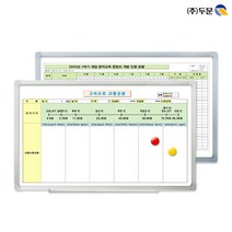 단 하나의 주문제작 자석화이트보드 90x60 알루미늄/주문형화이트보드/주문제작보드/현황판/통계판/조직도/안전판