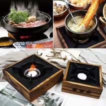 사각 우드 화로 워머/고체연료/고체연료통, A04_정사각 미니 그릴 18*18
