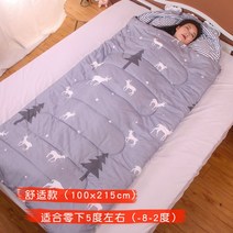푹신 오리털 침낭 캠핑이불 경량 모포 구스 여행용이불 사계절 3계절 백패킹 동계, 스탠다드/심플체크-5도