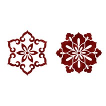 [바보사랑] 스텐실 도안(ST-2196)연꽃무늬, 상세 설명 참조