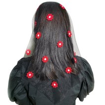 여성 신부 샤워 베일 파티 머리 장식 채플 레이스 베일 얇은 명주 그물 스카프 헤드 피스