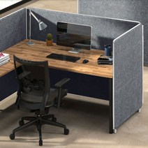 책상 가림막 사무실 파티션 펠트 가림판 칸막이 사무용 플렛 파티션, 연그레이