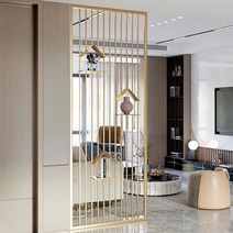 인테리어 철제 파티션 라이트 럭셔리 스테인레스 스틸 스크린 사무실 북유럽 거실 현대 베란다, 2.CUSTOM COLOR - 사이즈H200x100cm