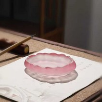문진 서진 책 서예 유리 아크릴 접시모양 230g, 백설공주