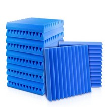 차음 시트 흡음판 방음 보드 책상 인조 아트, Fire Resistant 12pcs, Blue