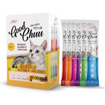정품 고양이 영양 간식 굿츄 츄르 믹스 1box15g x30개입, 1봉