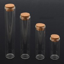 악세사리 샘플 코르크 마개 커버 보관 밀폐 유리병, 사이즈, 120mm