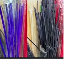 데코소제 공예소제 대나무살 목피 칼국수 (폭0.5cm-길이 120cm ) -1묶음 (약10개)-자연색(목피), 자연색화이트