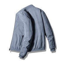 DFMEI 남성자켓 봄 비즈니스 캐주얼 패션 코디 아빠룩 차이나 체크 야구복 코트