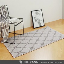 [얀카페트] 베일 터키산 10mm 디자인카페트 MA2378-2481(80x150cm)그레이