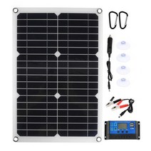 아파트 태양광 자가 발전기 2 usb 포트 100w 태양 전지 패널 다기능 휴대용 키트, 20a 컨트롤러 포함