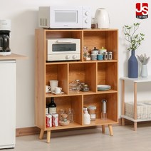 JS리빙 전자 레인지 선반 수납장 4단 싱크대 식탁 렌지대 틈새 다이 렌지 오븐 미니 거치대 원목 진열장 정리대 다용도 주방 가구 선반대 양념통 인테리어 조립식 DN-1342*2, 다나 레인지대 (단품/1개)