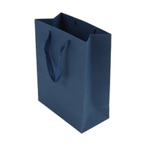 블루 무지 쇼핑백 도시락 화분 포장 선물용 종이 가방 세로 중형 수능 바닥 넓은 장가방 양주 와이드 일식 화과자 옷가게 쇼핑 봉투 꽃집 초밥 빵 도매 떡 손잡이 다회용 튼튼한 백