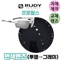 자체제작 루디 프로젝트 프로펄스 야간용 편광 옐로우 교체 교환 리필 렌즈 캠핑 등산 스포츠 고글 SP627306-0000, 변색렌즈