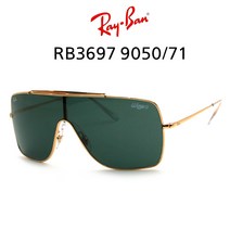 RAY BAN 레이벤 선글라스 Wings RB3697 9050-71 원피스형 고글선글라스