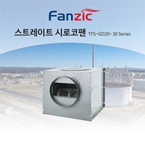 공장 식당 실내공기 정화 공조 닥트 스트레이트 대형 시로코팬 2마력 3마력, TFS-GD25ES