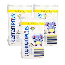 브랜드없음 코튼플러스 베이비 다용도 순면패드 60p 3개, 선택완료, 단품없음