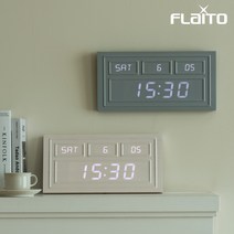 플라이토 웨인코스팅 요일 날짜 LED 벽시계 38cm, 웨인코스팅 딥그레이, 마블