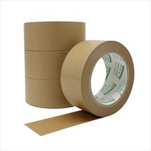 Non-PE 천연 크라프트 종이테이프 4개 (48mm*40m), 1개