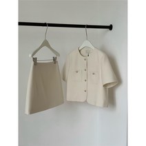 린린 반팔자켓 스커트 세트
