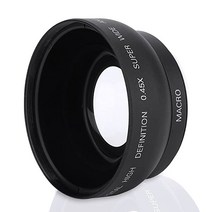 mugast 52mm 0.45x 광각 카메라 렌즈 범용 변환기 비구면 hd 광각 렌즈 매크로 렌즈 세트 광학 유리 고광선 투과율 카메라 호환