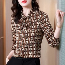 [바니드] 여성 우아한 럭셔리 V넥 리본블라우스 고급디자인 스타일리쉬 0141