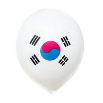 태극기풍선 5개입 / 파티용품 생일파티 장식 기념일, 단품