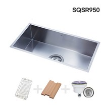 백조 SQSR950 5R 고급싱크볼 대형 씽크볼 부산 설치 교체, 스텐배수구, 설치요청(부산만 가능/설치비 별도)