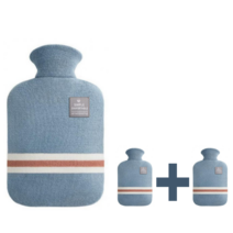 간편 휴대용 찜질 주머니 대용량 핫팩 2000ml 1+1, 그레이 + 스카이블루 (각각 1개)
