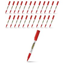 모나미 중간글시용 네임펜 FINE 24개입, 적색