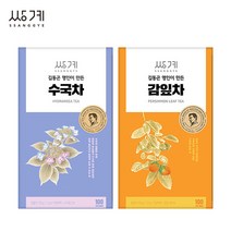 쌍계명차 김동곤명인이 만든 수국차 100T +감잎차 100T