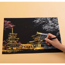 나이트뷰 스크래치 스크레치 보드 뷰 전용 펜 도구 그림 북, 컬러링북 런던빅벤