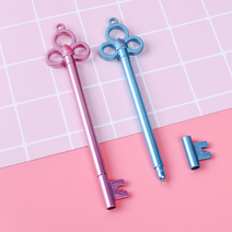 인하우스 열쇠볼펜 매듭1P 키볼펜 매듭볼펜 써클볼펜 특이한볼펜 볼펜, 인쇄포함-색상랜덤, 1개