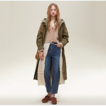 [써스데이아일랜드]2022 F/W 배색 후드롱 야상 점퍼 (T226MJP138W) T226MJP138W300305