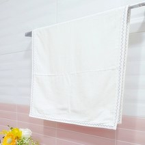 꽃비 자수 강화소창수건 무형광 3겹 친환경 페이스타올 10색상, 수건(86x44.5cm), 정련O, 네이비 자수