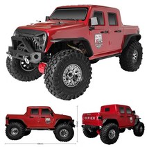 엔진RC카 RGT Rc 자동차 1:10 스케일 4wd RC 크롤러 락 크루저 EX86100V2 313mm 휠베이스 오프로드 트럭 RTR 4x4 방수 완구, 분홍색