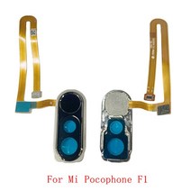 북스캔 지문 센서 스캐너 홈 버튼 플렉스 케이블 리본 Xiaomi Mi 8 Lite SE Pocophone F1 터치 교체 부품, [08] Poco F1 Black